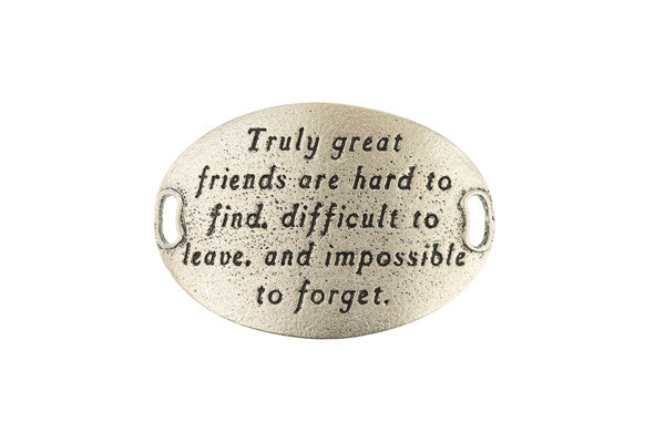 TS Statment Truly great friends -Silver - Across The Way