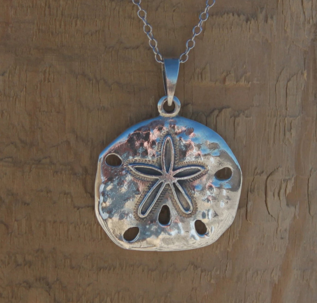Sterling Silver Sand dollar Pendant - Across The Way