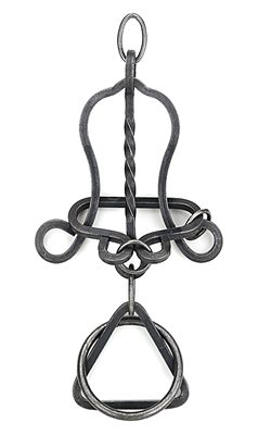 The Tinkers Bell Tavern Puzzle by Tucker Jones House features vintage-style twisted, interlocking metal loops and rings—perfect for handy types or anyone who loves to tinker, just like repairing pots and kettles in days past.